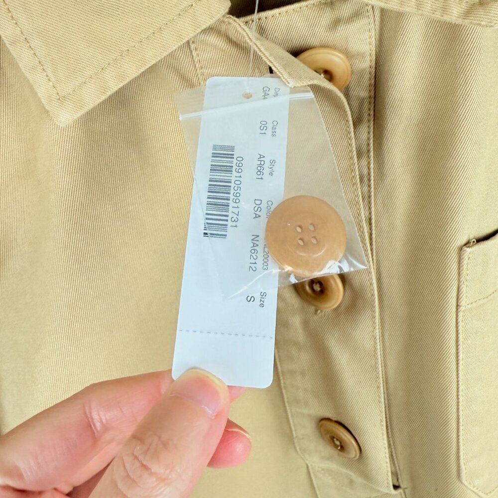 NWT J.Crew Utility Shirt Dress – Thick Fabric 100% cotton Size S - Picture 9 of 16